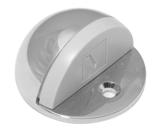 Дверной упор DOORLOCK V SPHERE MCR серия Variant, матовый хром, сферический, серая резина 79079 