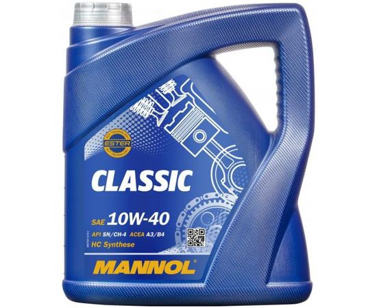 Моторное масло полусинтетическое Classic 10w40, 4 л MANNOL 1101 