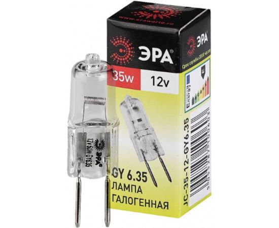 Галогенная лампа ЭРА GY6.35JC35W12V капсула, 35 Вт, нейтральный, GY6.35 C0027371 