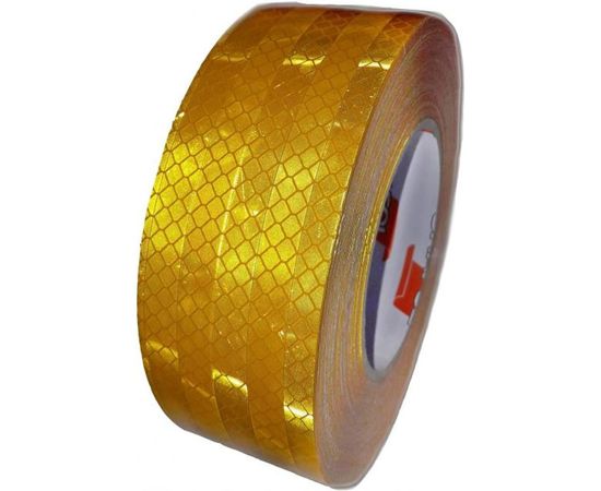 Светоотражающая лента ДАЛИ-авто призма высокой интенсивности 50мм*23м желтая DA-01877 