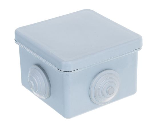 Распаячная коробка ЭРА открытой установки КОР 65х65х50мм с гермовводами 4 вх. IP54 Б0037445 