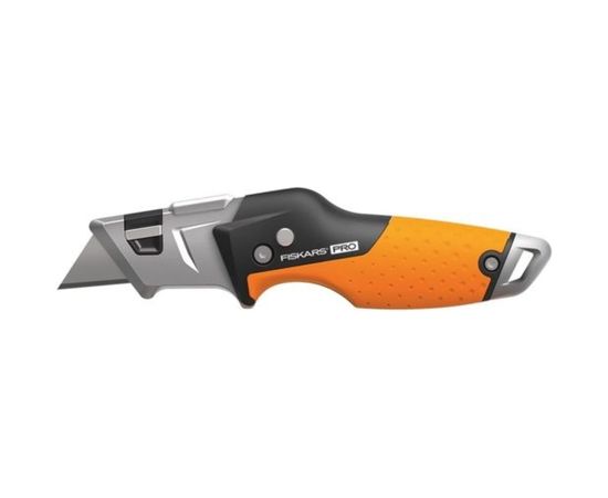 Строительный складной нож со сменным лезвием Fiskars CarbonMax 1027224 