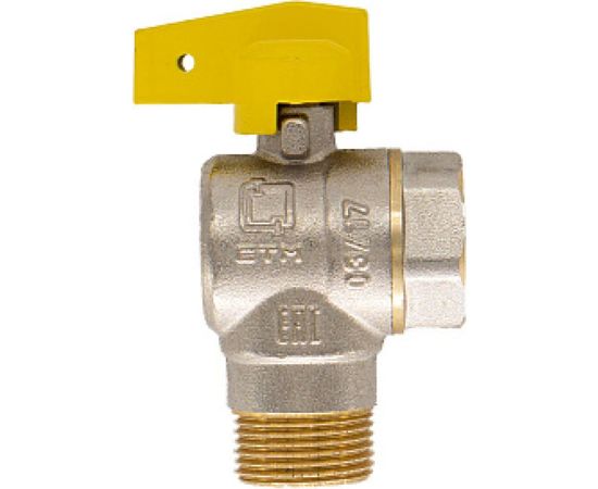 Шаровой угловой кран для газа СТМ ГАЗ 1/2", г/ш, бабочка CGLFMB12 – изображение 4