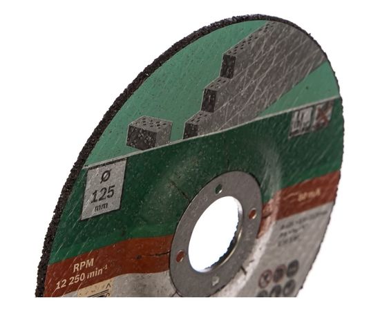 Круг отрезной по камню 5 шт. для УШМ (125х22,2х2,5 мм; вогнутый) Bosch 2609256335 – изображение 2