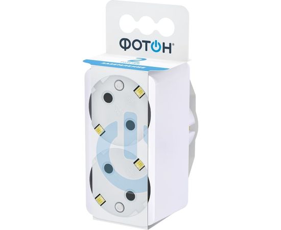 Разветвитель - электрический двойник с заземлением 16А ФОТОН АМ 16-2Е 12322 – изображение 2