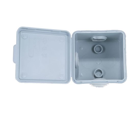 Распаячная коробка ЭРА открытой установки КОР 65х65х50мм с гермовводами 4 вх. IP54 Б0037445 – изображение 2