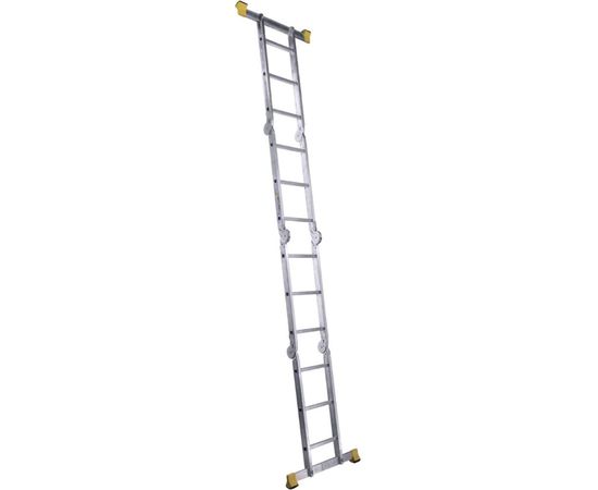 Алюминиевая профессиональная четырехсекционная шарнирная лестница Алюмет Серия Т4 Т 444 – изображение 2