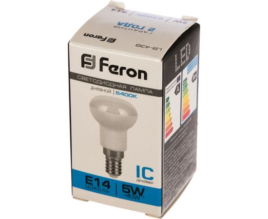 Светодиодная лампа FERON 5W 230V E14, 6400K, LB-439 25518 – изображение 2