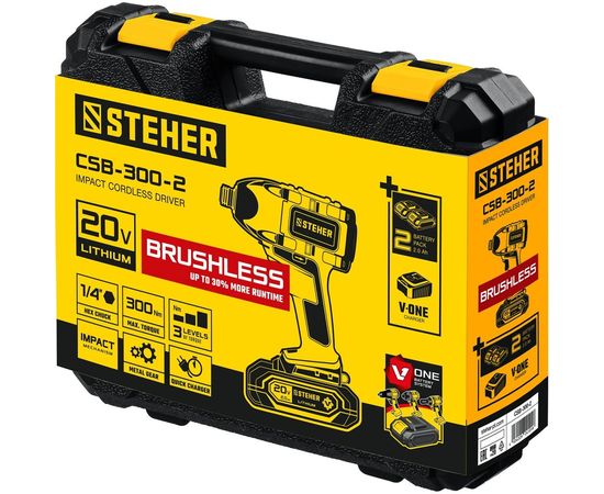 Бесщеточный винтоверт STEHER CSB-300-2 – изображение 8