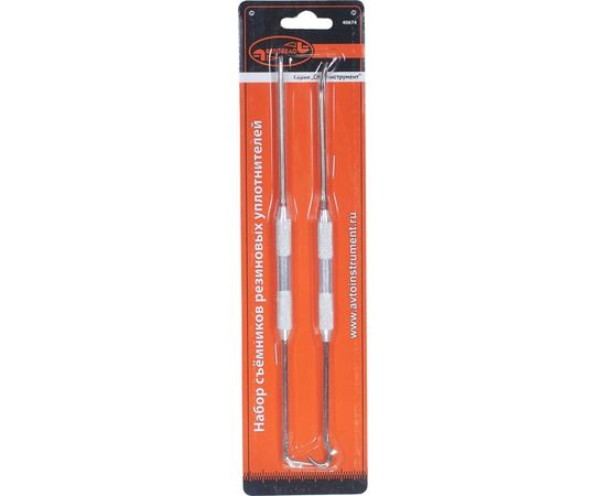 Набор крюков для снятия резиновых уплотнителей АвтоDело 2-х сторонние, 2 шт 40674 14915 – изображение 2