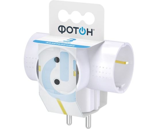 Электрический разветвитель /ФОТОН тройник, Т-обр./ АМ 16-3ТЕ, 16А 22846 – изображение 2