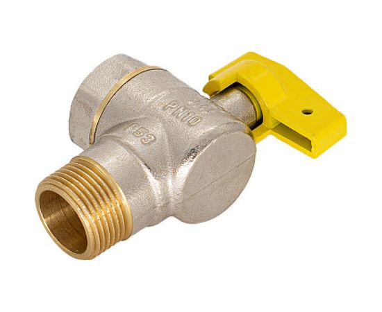 Шаровой угловой кран для газа СТМ ГАЗ 1/2", г/ш, бабочка CGLFMB12 – изображение 3