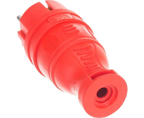 Каучуковая вилка ЭРА V8REDIP44 з/з, прямая, 16A, IP44, красная Б0044547 – изображение 7