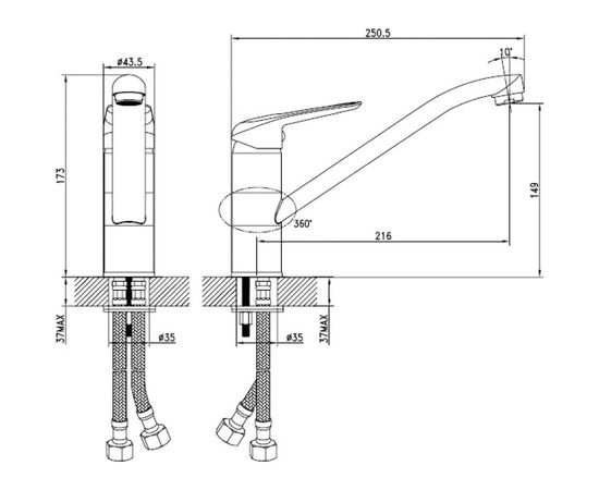 Смеситель для кухни IDDIS Male ID MALSB00i05 – изображение 2