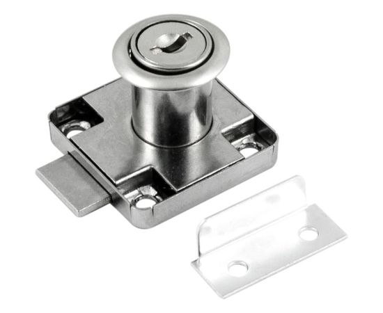 Мебельный замок НОРА-М 6138-22 хром 8517 