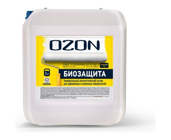 Концентрат защитного состава OZON БИОЗАЩИТА антисептик 5л/5кг БЗК-5 