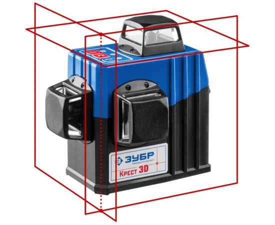Линейный лазерный нивелир ЗУБР Крест-3D-2 34908-2 