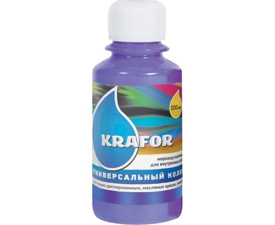 Универсальный колер Krafor №20 фиолетовый 0.1 л 32168 