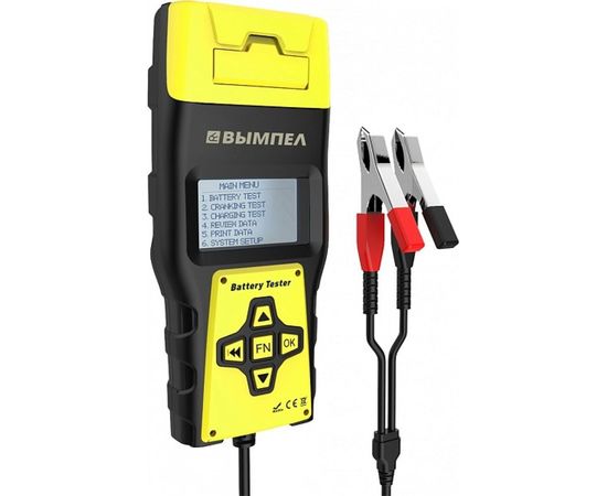 Тестер АКБ с принтером Вымпел ВА1000 с 12в АКБ, русский язык 2109 