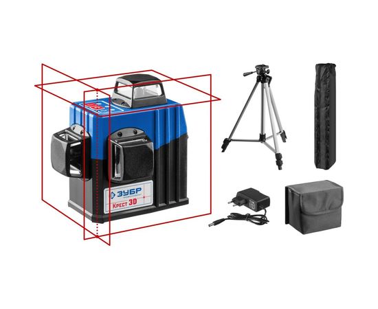 Линейный лазерный нивелир ЗУБР Крест-3D-2 34908-2 – изображение 3