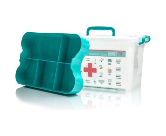 Контейнер для медикаментов Полимербыт Домашний Доктор 10 л, с вкладышем, 355х235х190 мм 63281003 – изображение 3