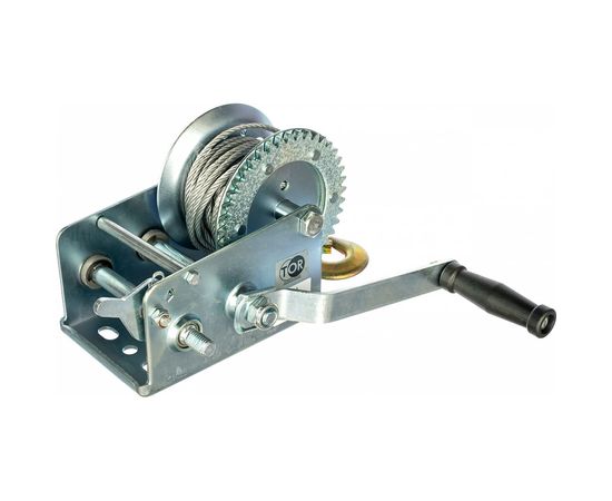 Ручная барабанная лебедка TOR TOR ЛФ-2500 (FD) г/п 1,0 т, длина троса 10 м 11311 – изображение 2