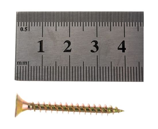 Саморез Tech-Krep ШУж 4,5х40 потайная головка 11 шт, пакет 102502 – изображение 3