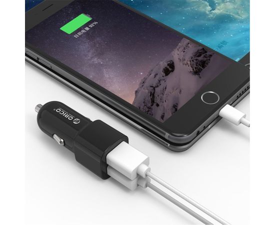Автомобильное зарядное устройство ORICO UCL-2U черный UCL-2U-BK – изображение 3