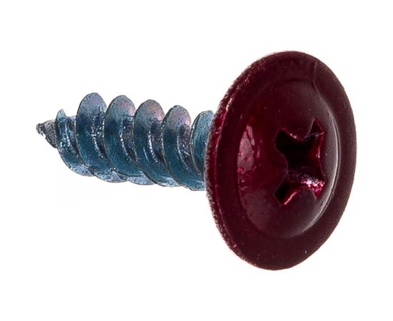 Саморез Tech-Krep ШСММ 4,2х16 темно-красный KP RAL 3005 200 шт, ведро малое 125495 – изображение 3