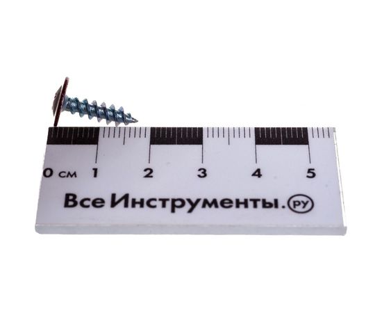 Саморез Tech-Krep ШСММ 4,2х16 темно-красный KP RAL 3005 200 шт, ведро малое 125495 – изображение 2