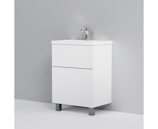 Напольная база под раковину AM.PM Gem 60 см 2 ящика push-to-open M90FSX06022WG32 – изображение 6