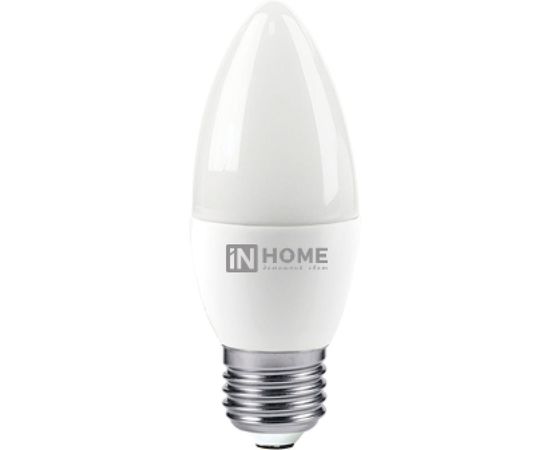 Светодиодная лампа IN HOME LED-СВЕЧА-VC 6Вт 230В Е27 4000К 480Лм 4690612020419 