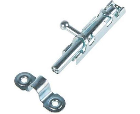 Накладная задвижка Tech-Krep ЗТ 1 64х14,5 круглый ригель D14 мм, L74 мм оцинк. 145093 