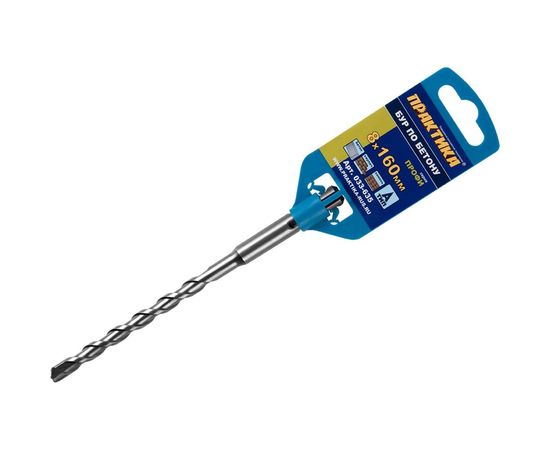 Бур по бетону серия Профи (8х160 мм; SDS-plus) ПРАКТИКА 033-635 