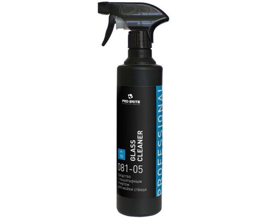 Средство для мытья стекол и зеркал с нашатырным спиртом PRO-BRITE GLASS CLEANER 500 мл, распылитель 081-05 605260 