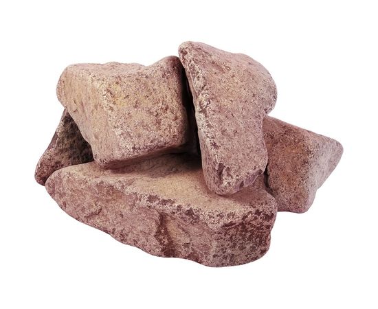 Малиновый обвалованный камень Банные Штучки Кварцит в коробке, по 20 кг 33091 