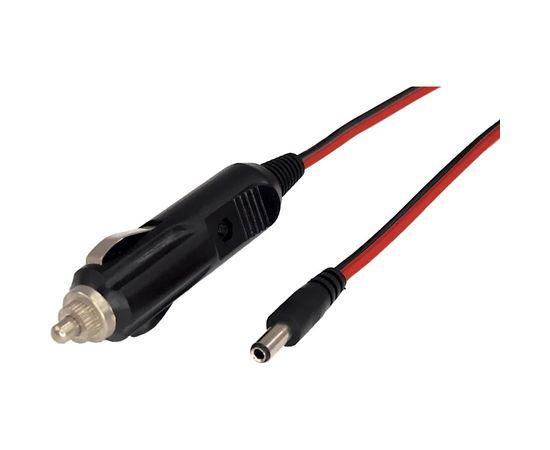 Автозарядка с индикатором разъем 2.1х5.5 АЗУ шнур прямой 1.5M REXANT 16-0231 