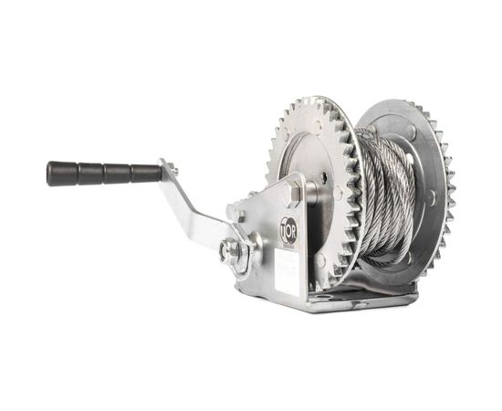 Ручная барабанная лебедка TOR ЛН-2500 (LHW) г/п 1,0 т, длина троса 10 м 11312 