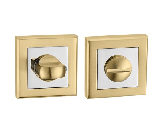 Поворотная ручка PUNTO BK6 QL SG/CP-4 матовое золото/хром 38403 