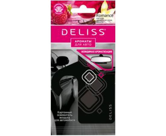 Картонный освежитель воздуха для автомобиля DELISS Romance 25265 