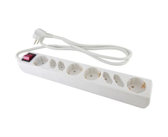 Бытовой удлинитель TDM У044, 4 б/з 4 с/з, 1,5метра, ПВС 3х1,5мм2 16А/250В SQ1303-0310 