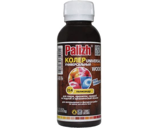 Универсальная колеровочная паста Palizh №214 WOOD 0,1л палисандр 11598395 