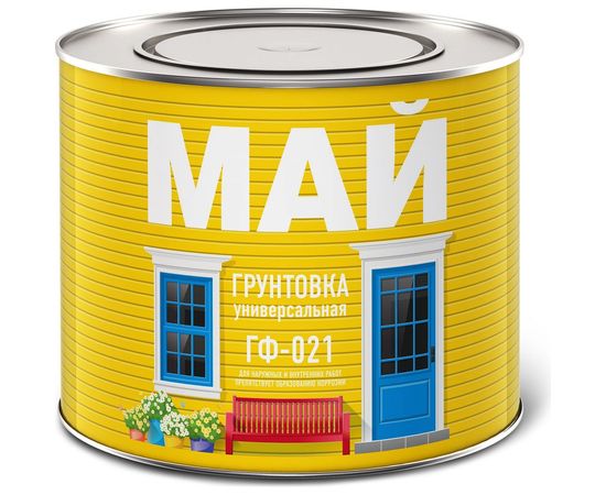 Грунтовка МАЙ ГФ-021 , серая 2,2кг 205512 
