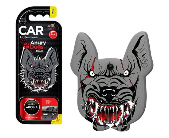 Полимерный ароматизатор AROMA CAR ANGRY DOGS New Car 83184 