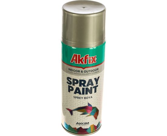 Аэрозольная акриловая краска Akfix RAL 9006 алюминиевая 400 мл 423154 