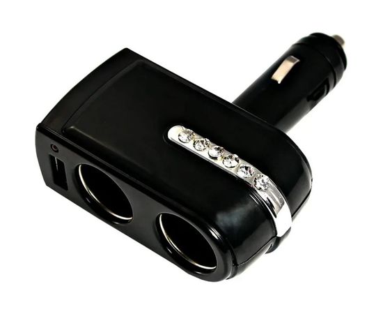 Разветвитель автоприкуривателя 2гн 1хUSB 5V 1 000mA REXANT 16-0238 