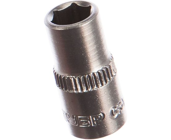 Головка торцовая МАСТЕР (7 мм; 1/4; Cr-V; FLANK) Зубр 27715-07 