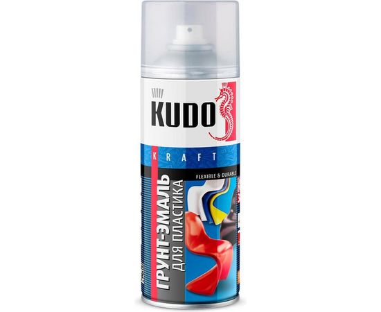 Грунт-эмаль аэрозоль для пластика KUDO коричневая 520 мл 1/12 RAL8017 KU-6011 11598662 