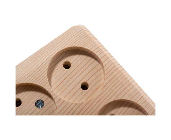 Розетка Schneider Electric 4-м ОП Этюд 16А IP20 без заземления, сосна SchE PA16-205D 293413 – изображение 5