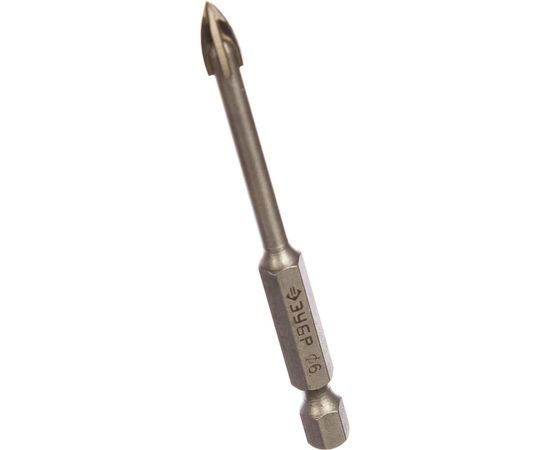 Сверло по кафелю, керамике, стеклу 6х80 мм ЗУБР 29845-06_z01 – изображение 5